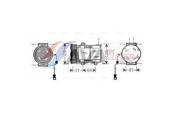 Compresor de aire acondicionado Ava Quality cooling FDAK289 usado