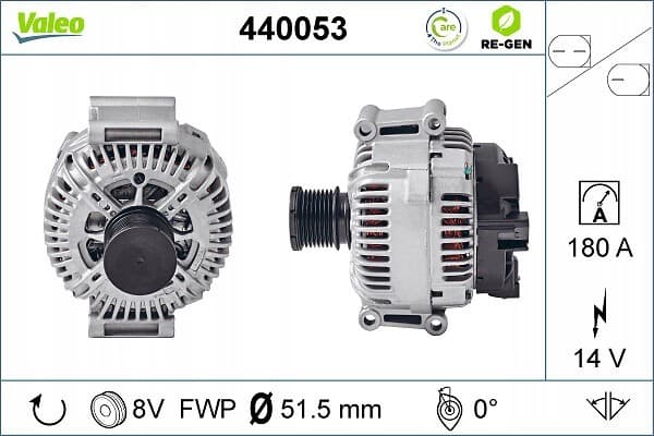 Alternador para Mercedes G (W463), GL (X164), M (W164, W166), R (W251) reacondicionado