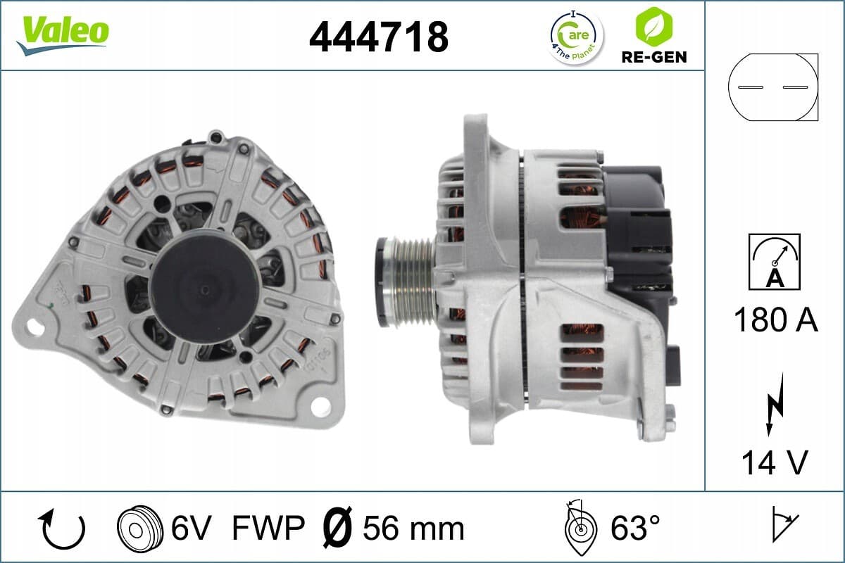 Alternador para Iveco Daily IV, Daily V, Daily VI Citroën Jumper II Fiat nuevo
