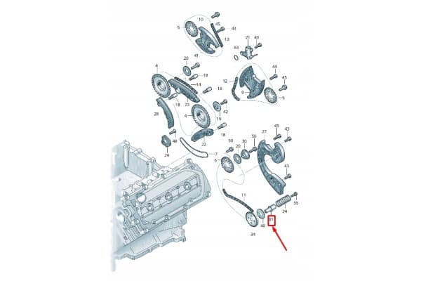 Eje de transmisión de la bomba de aceite para Audi A4 B8 059109341A Original nuevo