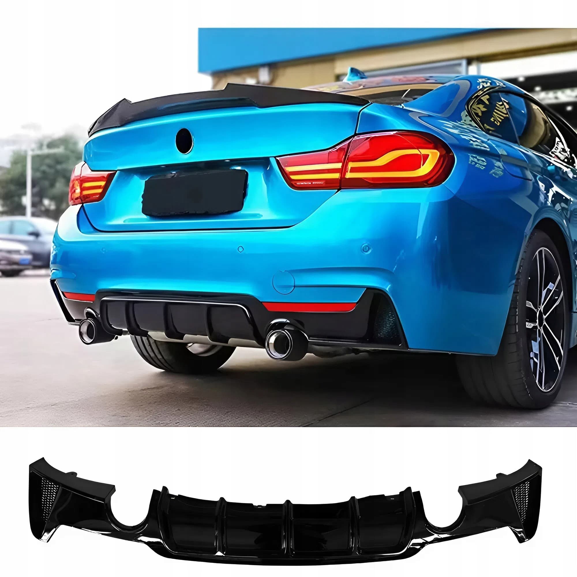 Para BMW Serie 4 F32 F33 F36 Estilo MP Labio Trasero 2014-2020 Derecho e Izquierdo nuevo