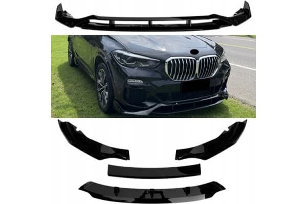 BMW X5 G05 2019 Labio Delantero 4 Piezas Negro Brillante Plástico ABS AutoVision nuevo