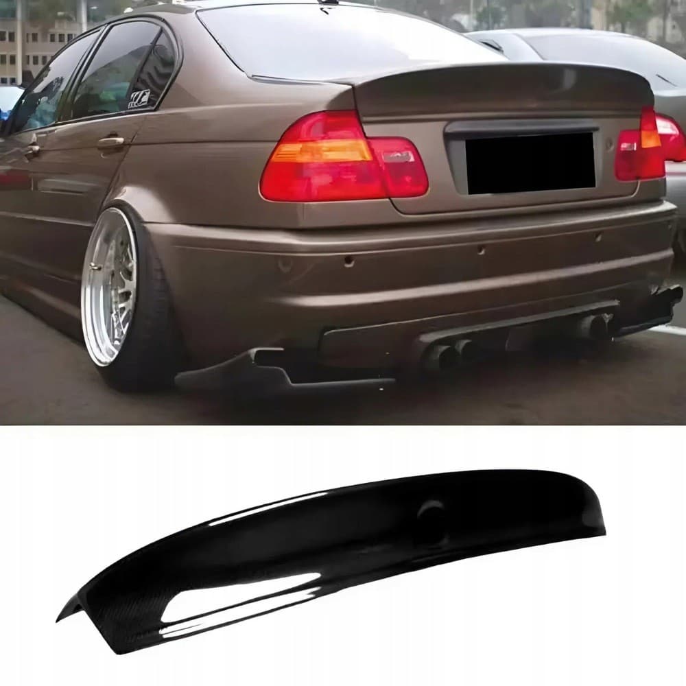 BMW Serie 3 E46 98-06 Spoiler Grande Estilo Csl Inyección en Negro Brillante nuevo