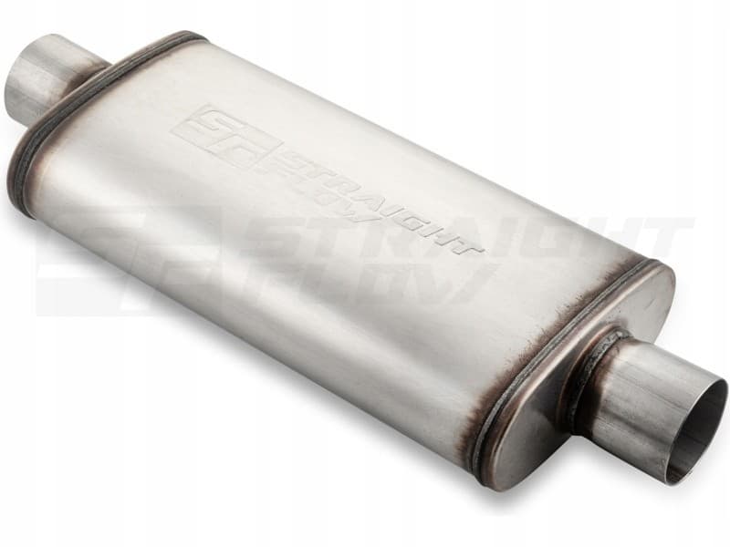 Silenciador Central Malgo - Paso Directo, 76 mm (3 ) Inox Oval Deportivo nuevo