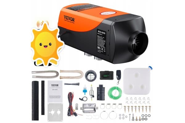 Calefactor de estacionamiento diésel Vevor 2KW con pantalla Lcd y control remoto usado