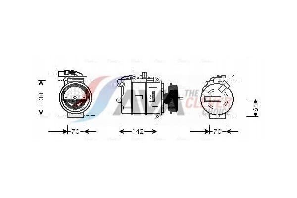 Compresor Ava Quality cooling VNAK087, aire acondicionado nuevo