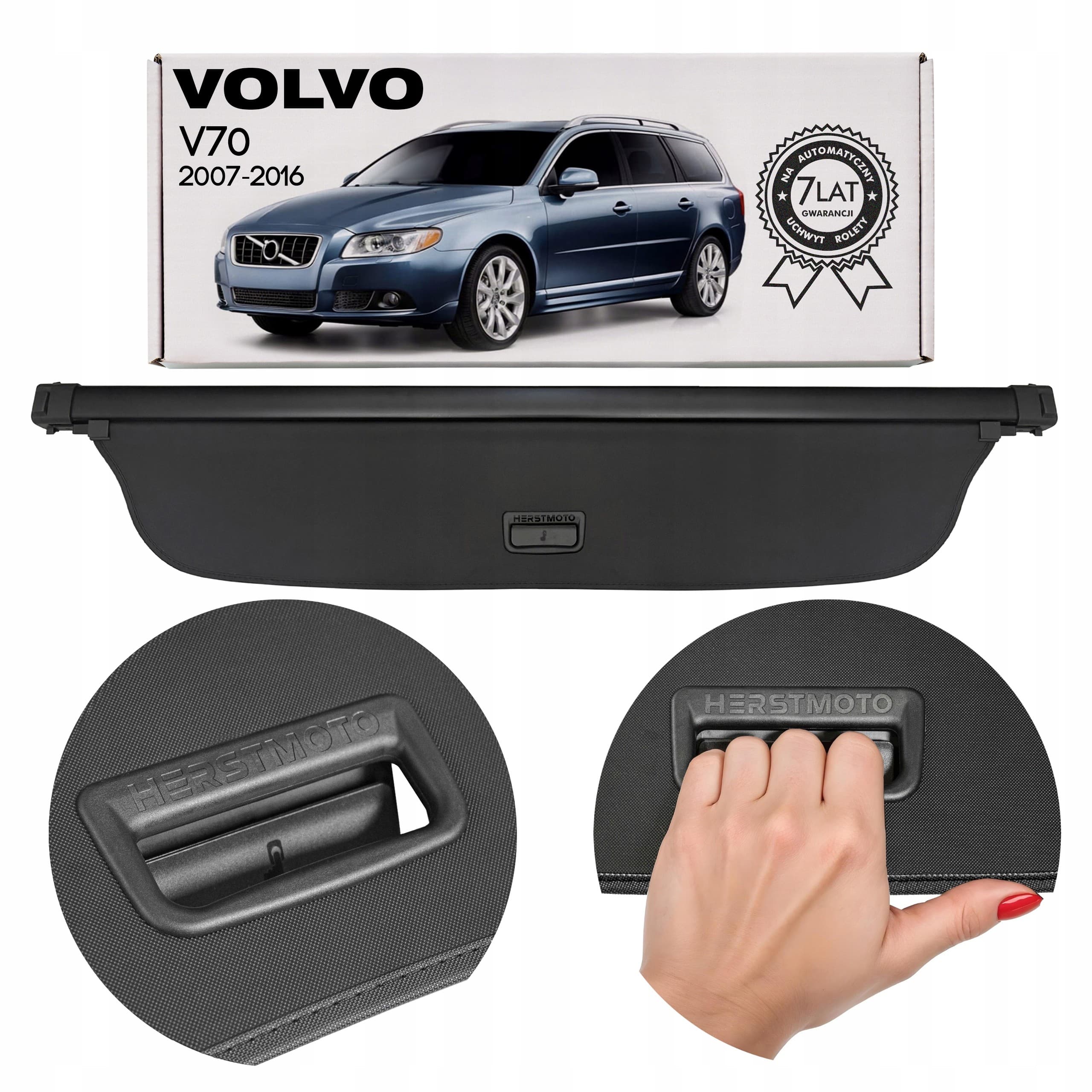 Volvo V70 Iii 2007-2016 Cubierta DE Maletero Trasero Negra 39882849 nuevo