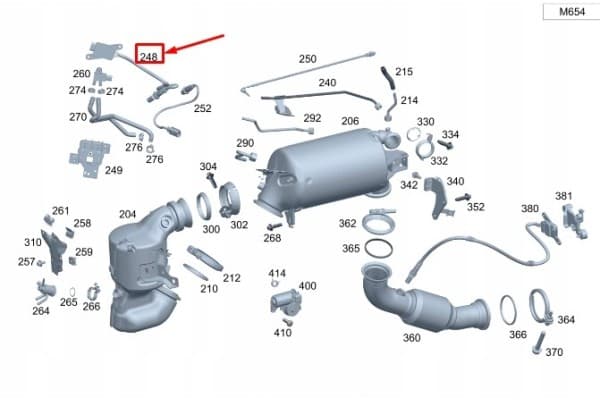 Sensor NOx Mercedes-Benz Sprinter 907 A0009055813 nuevo