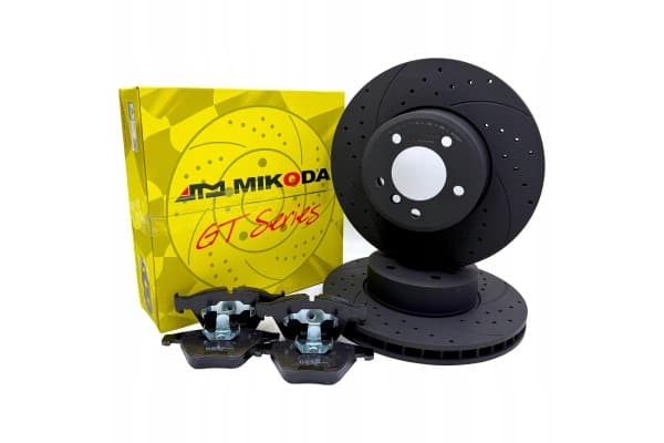 Discos y Pastillas de Freno Mikoda 0464 GT y 70460, Delanteros, 332mm para BMW X5 E70, F15, F85 usado