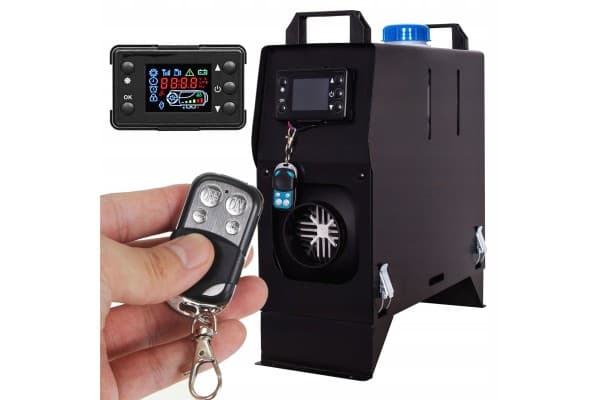 Calefactor estacionario portátil 8KW con soplador de escape 230V 24V 12V diésel usado