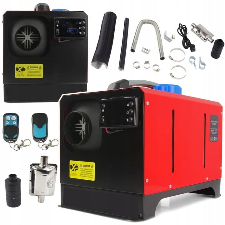 Calefactor de estacionamiento diésel Vevor 8KW con pantalla Lcd y silenciador nuevo