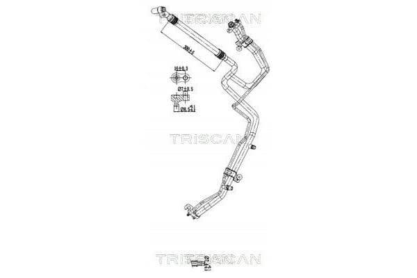 Triscan 9010 81015 Manguera de Alta/Baja Presión para Aire Acondicionado nuevo