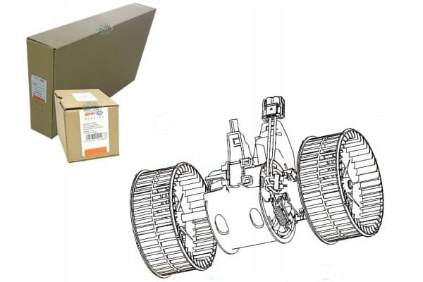 Motor del ventilador BMW Serie 5 E60 (2003-2010) y Serie 6 E63 (2004-2010) Behr Hella usado