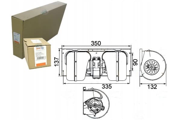 Ventilador de Soplador Behr Hella 1672646 1331270 742 usado