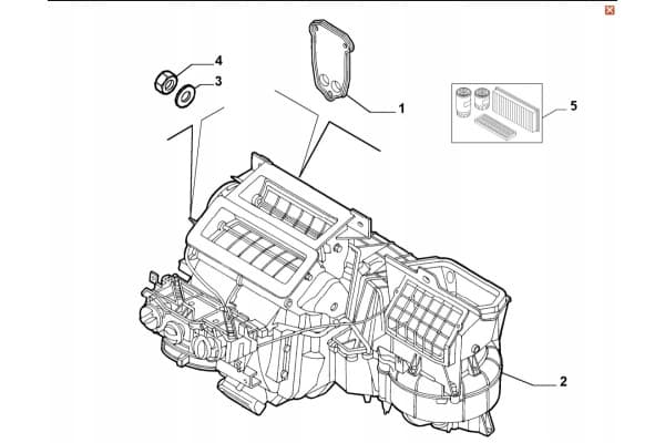 Calefactor Fiat Doblo 735389637 Nuevo Original OE