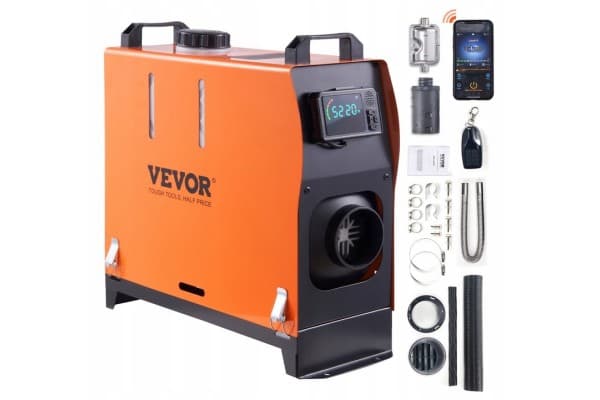 Calefactor estacionario diésel Vevor 8KW con Bluetooth y compensación automática de altura usado