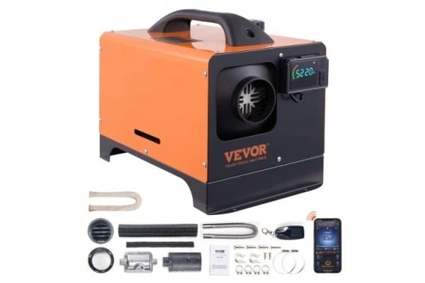 Calefactor estacionario 8KW con control remoto Lcd y Bluetooth, bajo consumo 0,16L/h usado