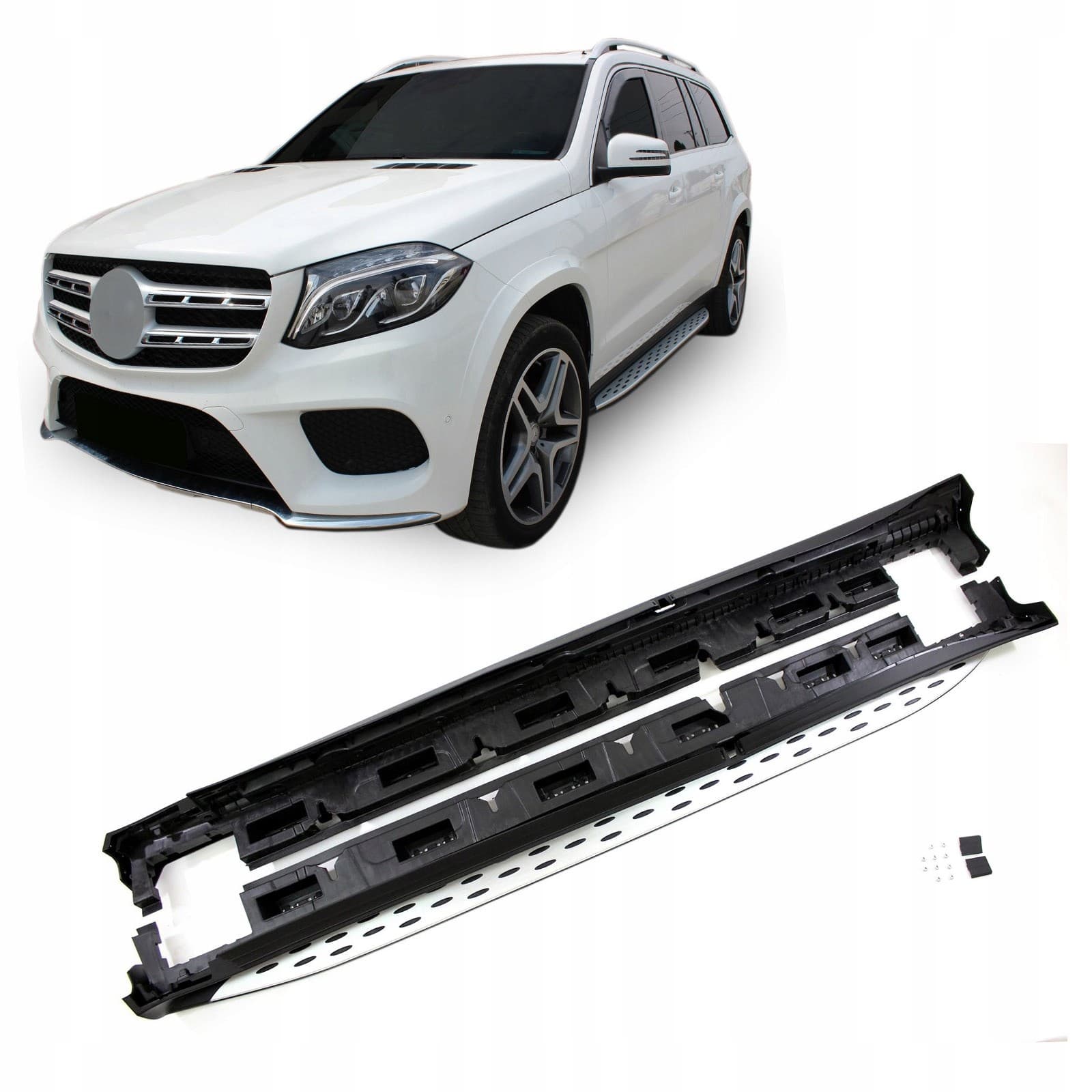 Estribos laterales J J Automotive para Mercedes-Benz GL X166 2013-2019 nuevo