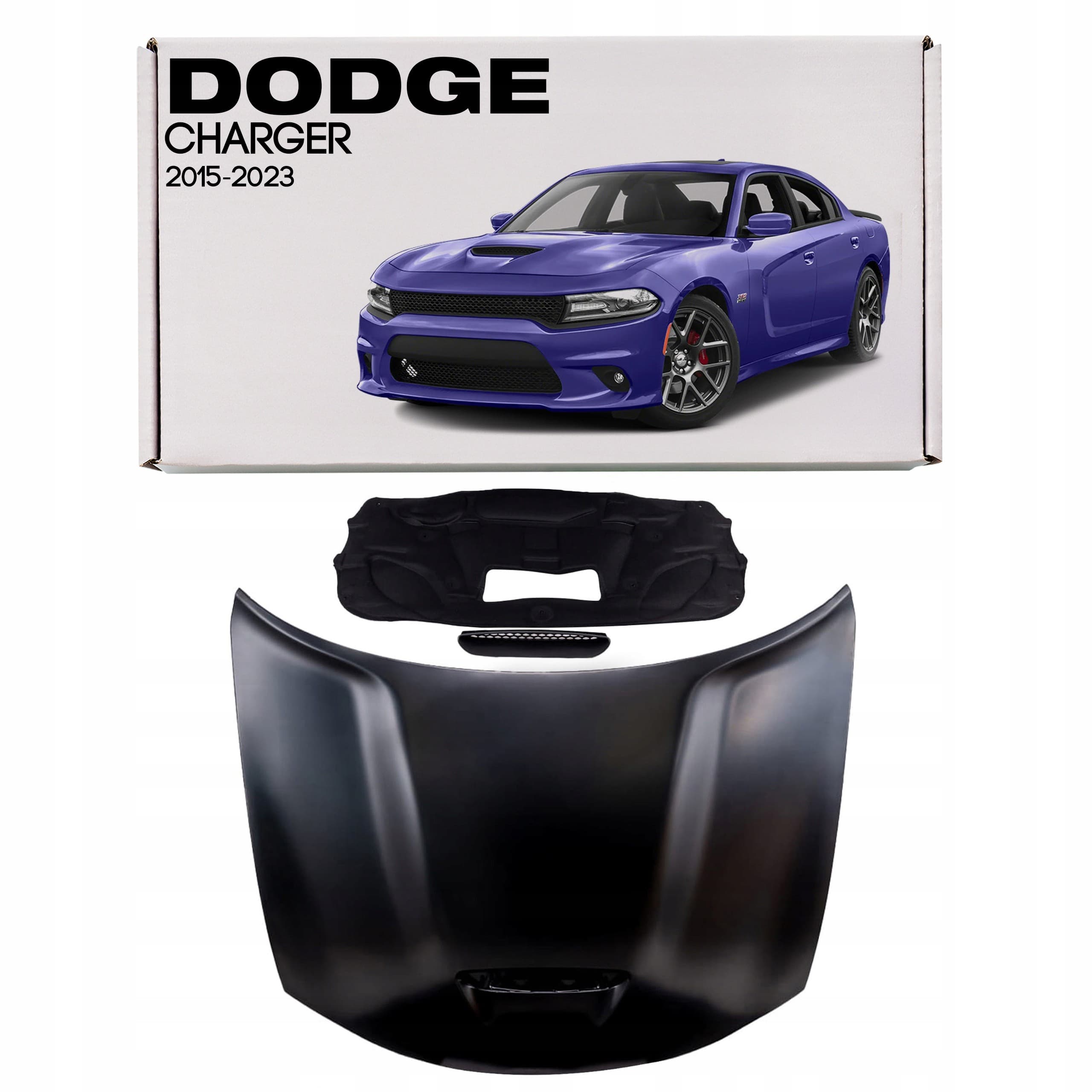 Capó de Aluminio Srt Daytona para Dodge Charger II 2015-2023 (Número de pieza 68265427AA) nuevo