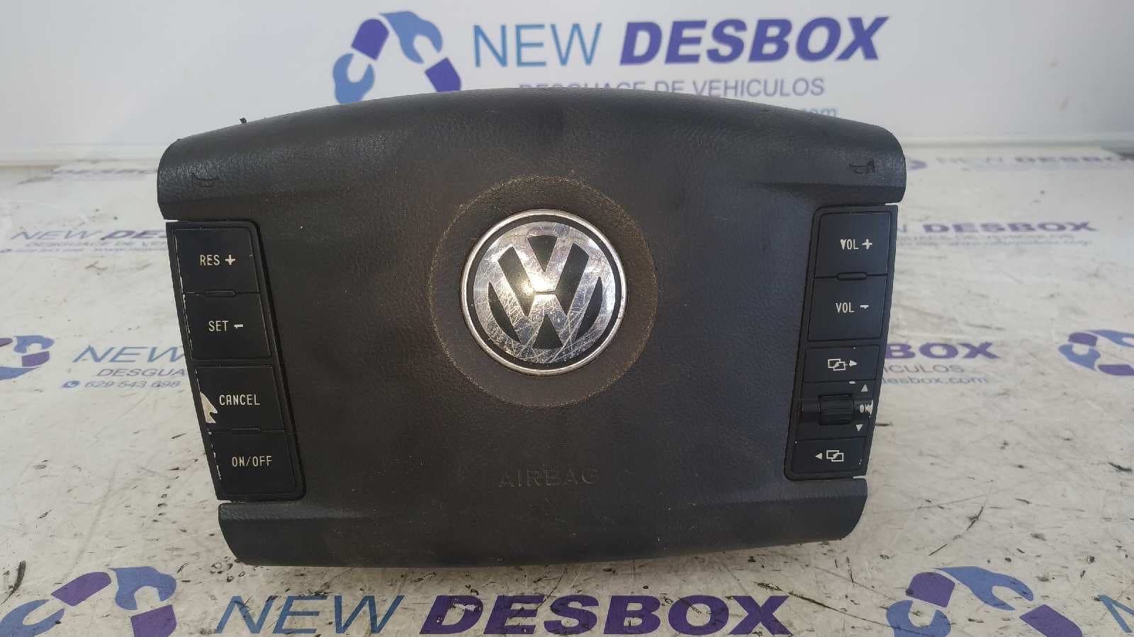 Recambio de AIRBAG DELANTERO IZQUIERDO para VOLKSWAGEN TOUAREG (7LA) BAC referencia OEM IAM 7L6880201EB - NEGRO