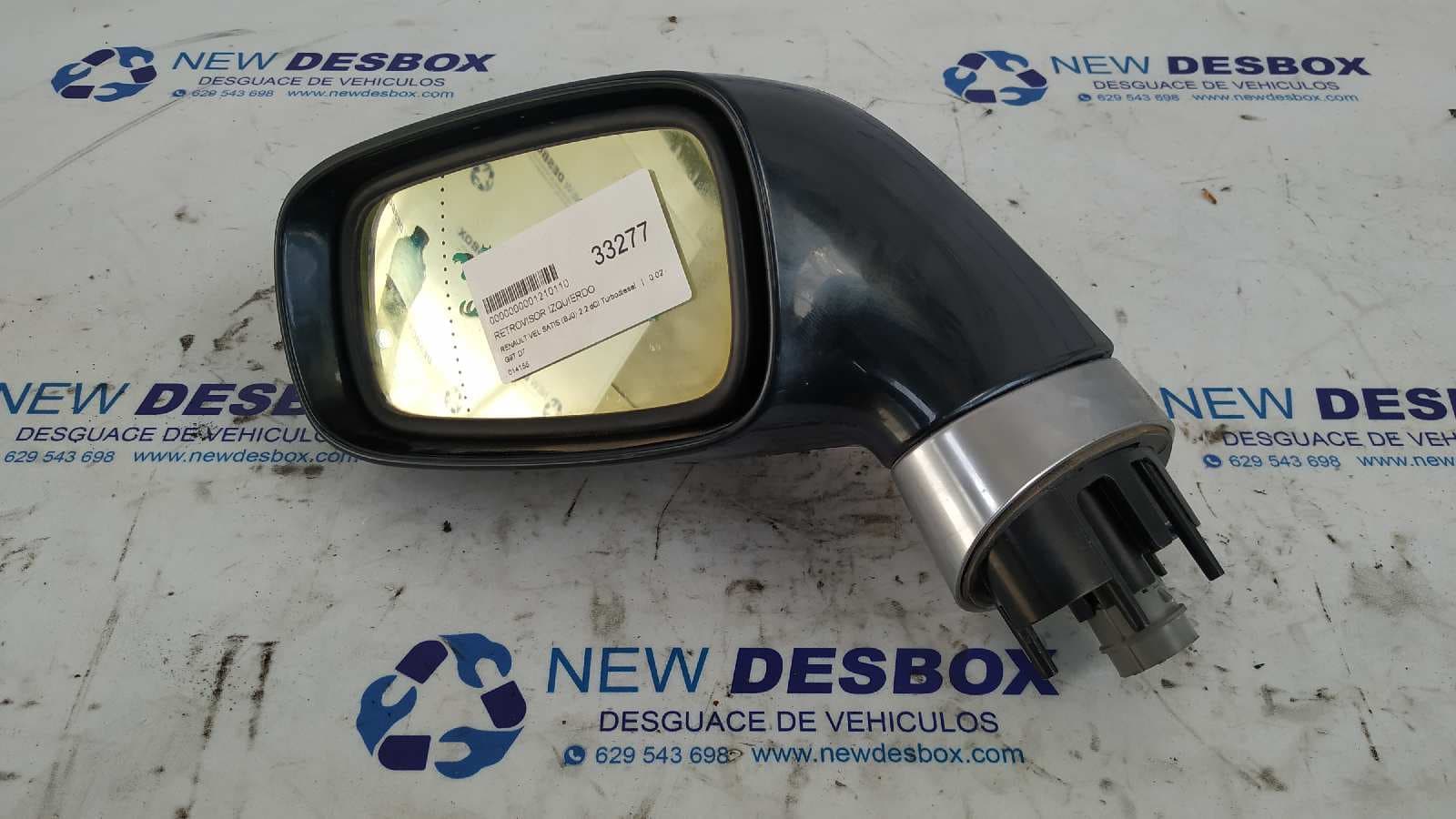 Recambio de RETROVISOR IZQUIERDO para RENAULT VEL SATIS (BJ0) G9T D7 referencia OEM IAM 014155 - AZUL