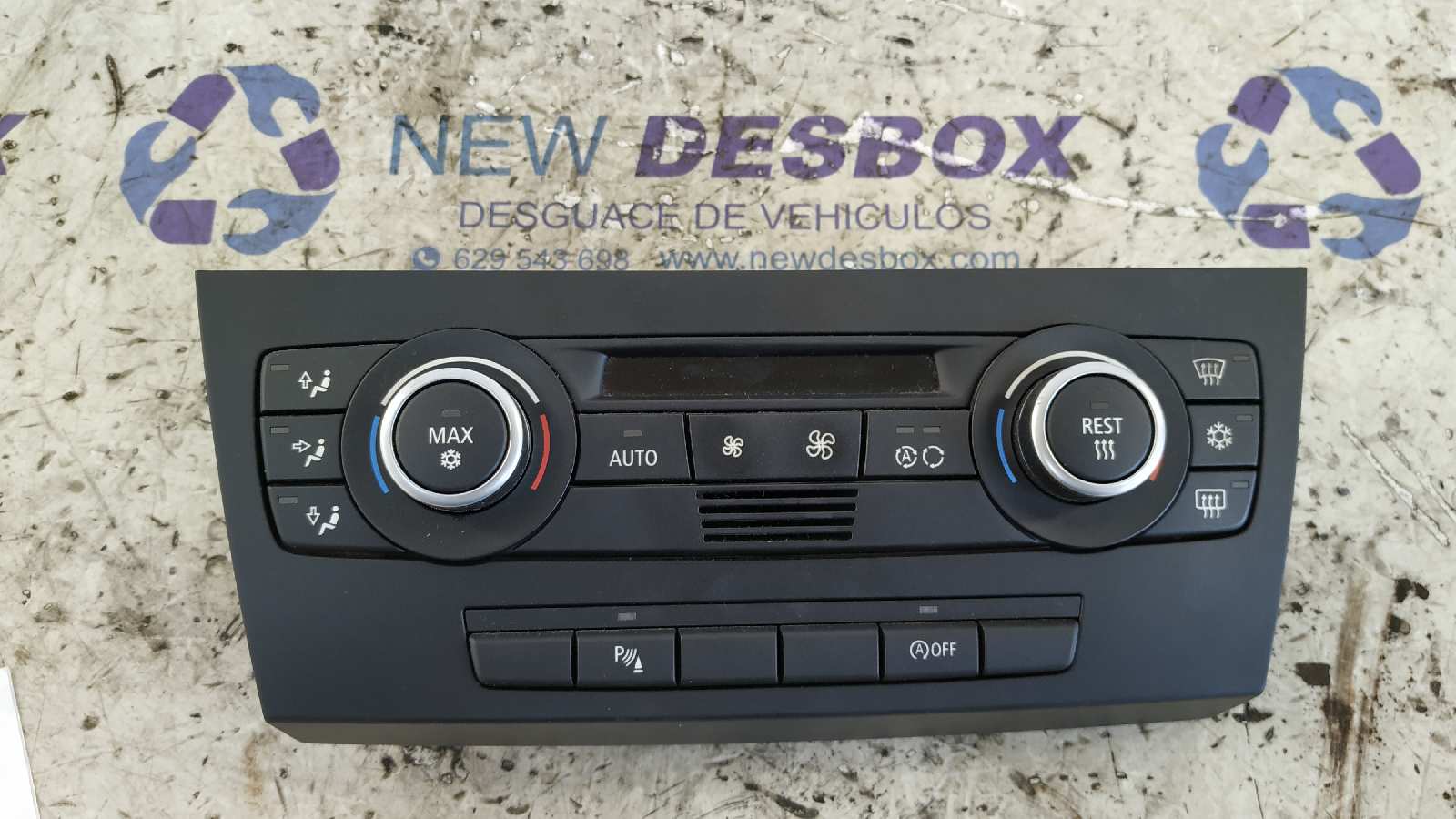 Recambio de MANDO CLIMATIZADOR para BMW SERIE 3 BERLINA (E90) 204D4 referencia OEM IAM 6411916298301 - NEGRO