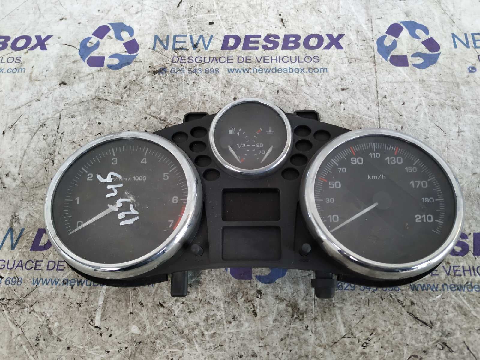 Recambio de CUADRO INSTRUMENTOS para PEUGEOT 206 BERLINA HFX referencia OEM IAM 9666636980 - PLATA