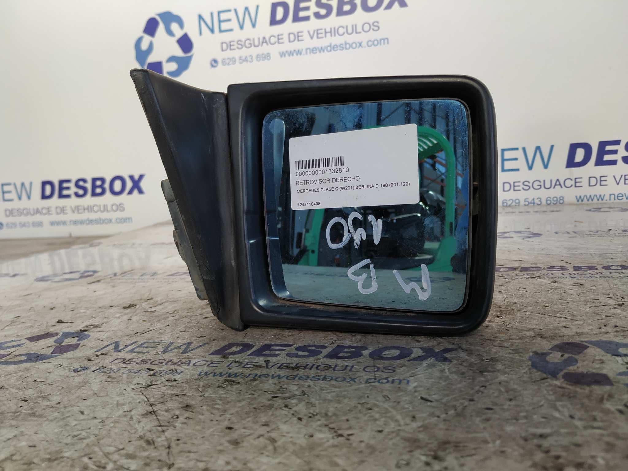Recambio de RETROVISOR DERECHO para MERCEDES CLASE C (W201) referencia OEM IAM 1248110498