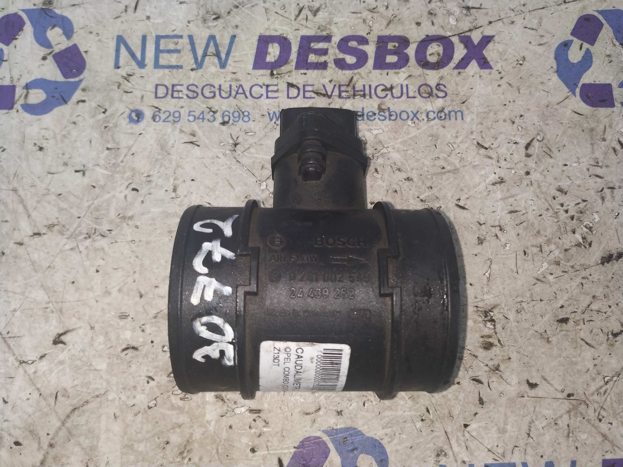 Recambio de CAUDALIMETRO para OPEL COMBO (CORSA C) Z13DT referencia OEM IAM 24439252 - BLANCO
