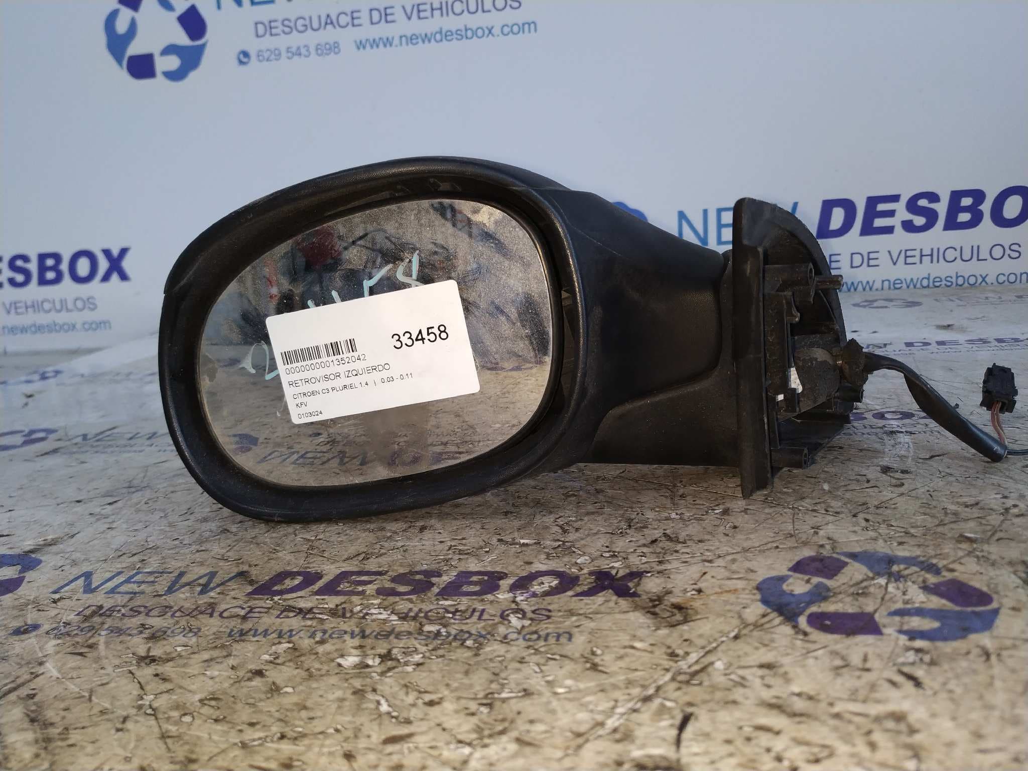 Recambio de RETROVISOR IZQUIERDO para CITROEN C3 PLURIEL 1.4 KFV referencia OEM IAM 0103024 - NARANJA