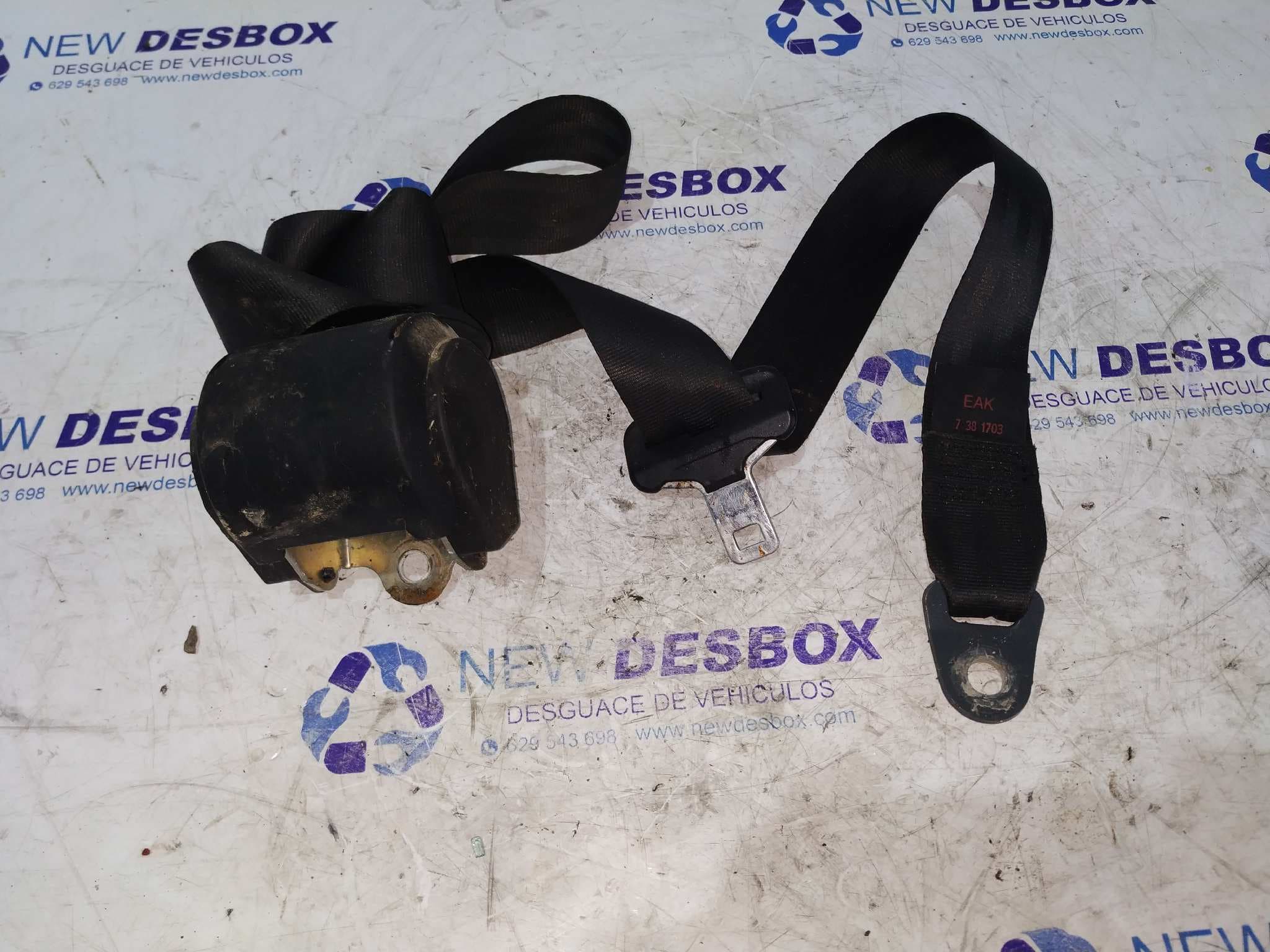 Recambio de CINTURON DELANTERO DERECHO para AIXAM A721 KUBOTA/Z40 referencia OEM IAM 0402084