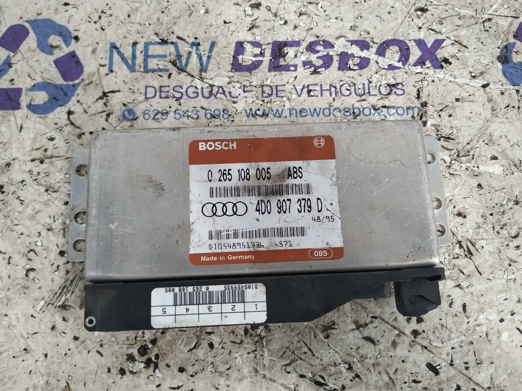 Recambio de CENTRALITA ABS para AUDI A4 BERLINA (B5) ADR referencia OEM IAM 4D0907379D
