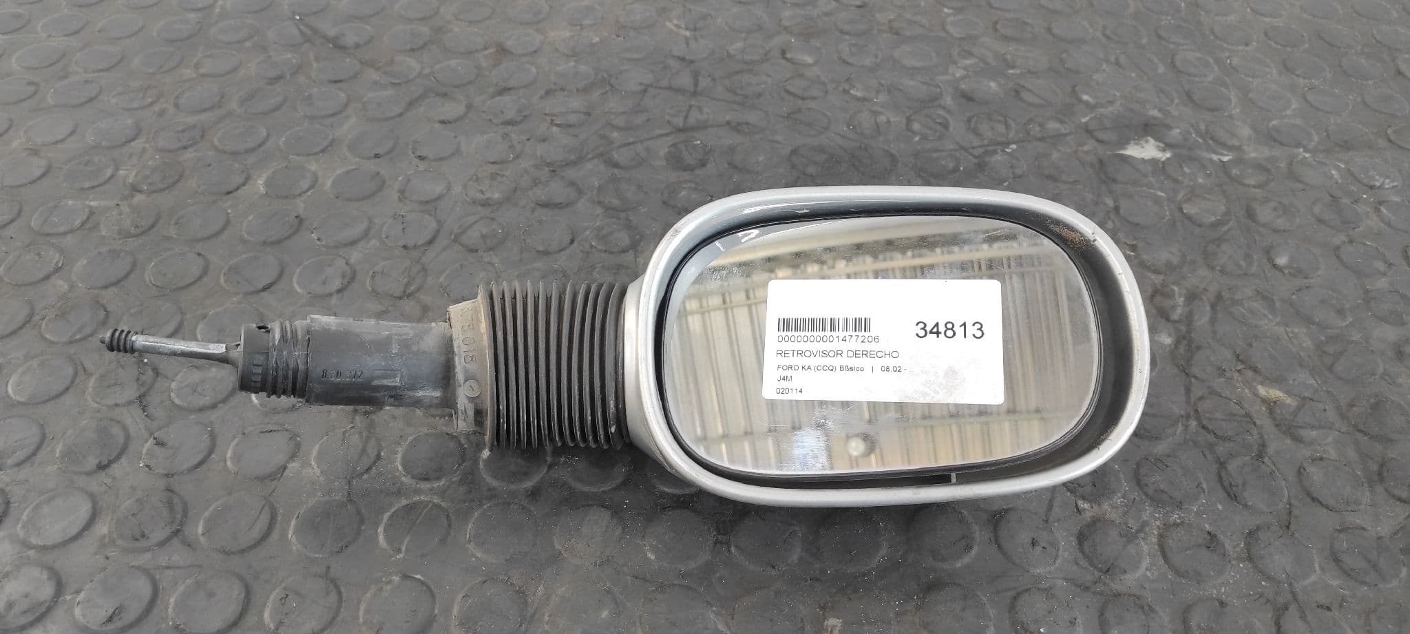 Recambio de RETROVISOR DERECHO para FORD KA (CCQ) Básico J4M referencia OEM IAM 020114 - GRIS