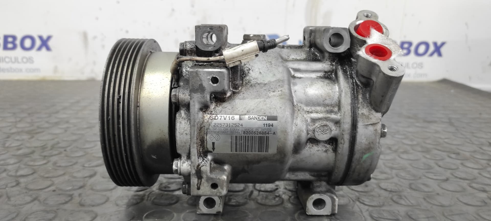 Recambio de COMPRESOR AIRE ACONDICIONADO para DACIA LOGAN K9KK7 referencia OEM IAM 8200526884A - PLATA
