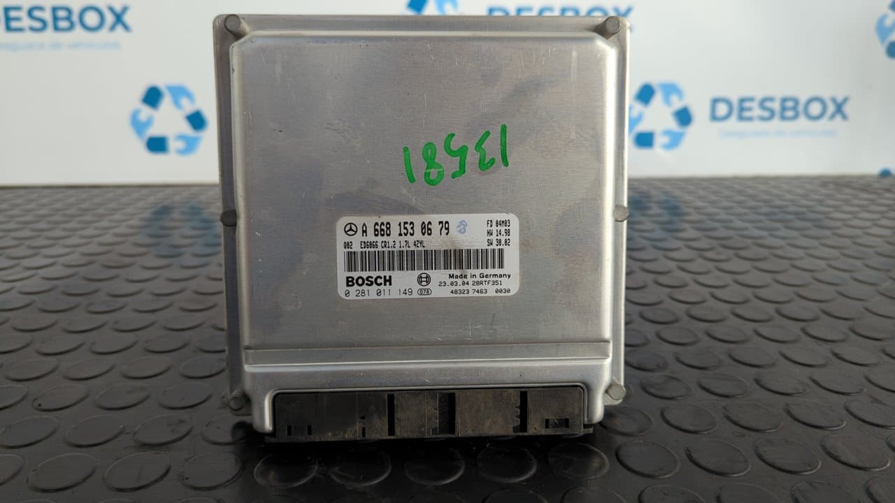 Recambio de CENTRALITA MOTOR UCE para MERCEDES-BENZ VANEO (W414) FURGONETA COMPACTA OM668914 referencia OEM IAM A6681530679 - AZUL