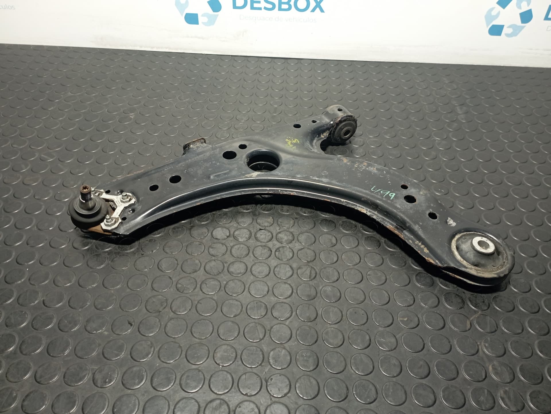 Recambio de BRAZO IZQUIERDO INFERIOR DELANTERO para SEAT LEON (1M1) ASZ referencia OEM IAM 1J0407151C - NEGRO