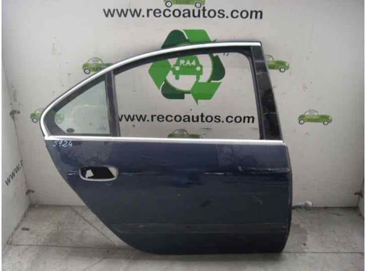 Recambio de puerta trasera derecha para peugeot 607 (9d, 9u) 2.2 hdi referencia OEM IAM 5924 AZUL OSCURA 4 PUERTAS