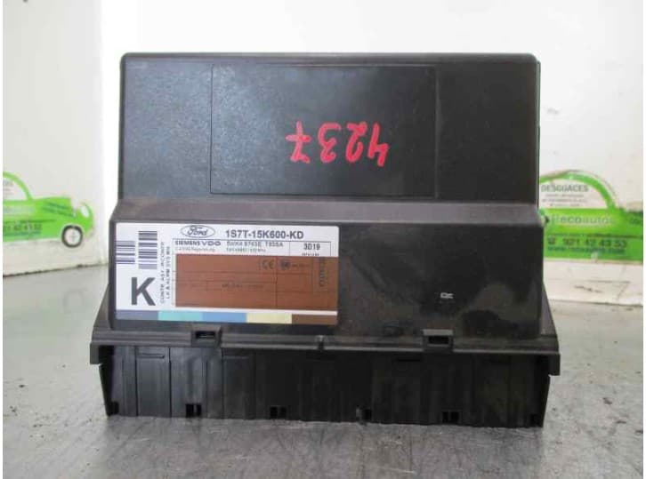 Recambio de modulo confort para ford mondeo iii turnier (bwy) 2.0 tdci referencia OEM IAM 1S7T15K600KD 5WK48743E SIEMENS