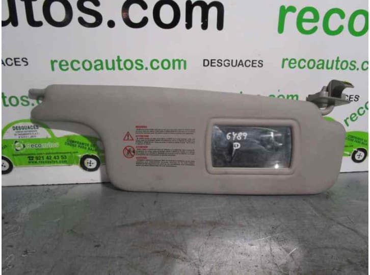 Recambio de parasol derecho para renault megane ii coupé-cabriolet (em0/1_) 1.6 16v referencia OEM IAM 8200262288