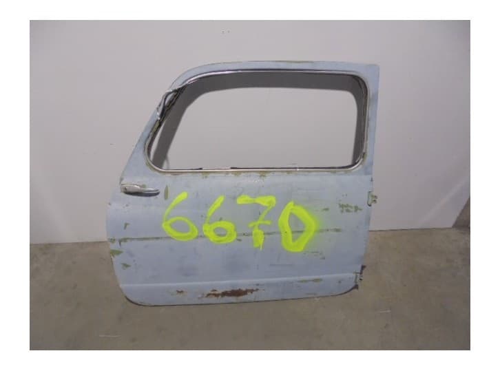 Recambio de puerta delantera izquierda para seat 600 e referencia OEM IAM AZUL CLARO 2 PUERTAS