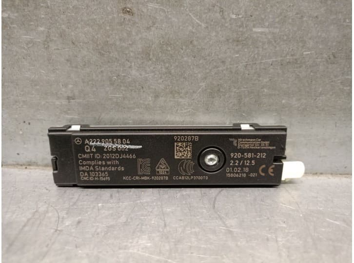 Recambio de antena para mercedes-benz gle (w166) 350 d 4-matic (166.024) referencia OEM IAM A1669055804 A1669055804