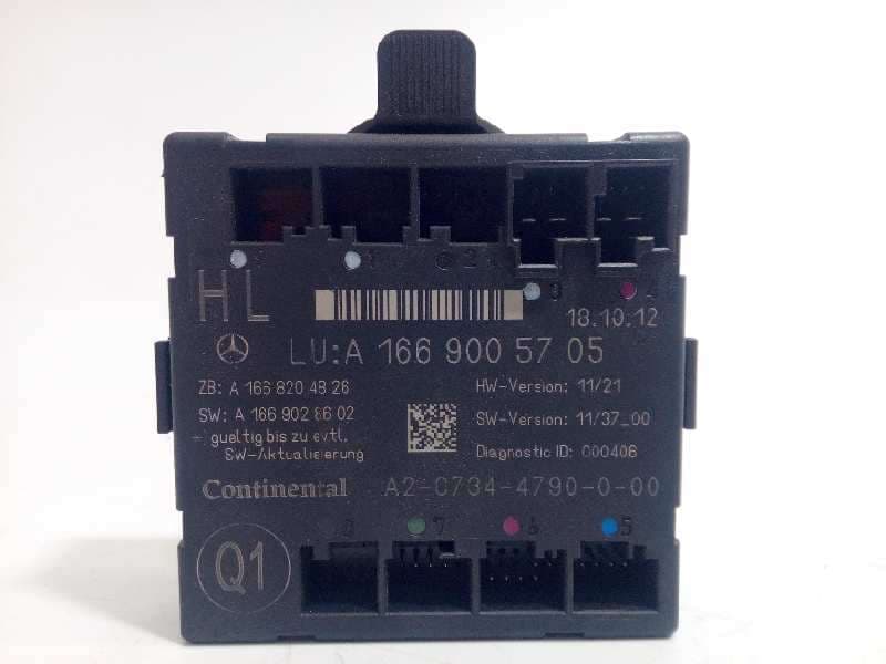 Recambio de modulo confort para mercedes-benz clase m (w166) ml 350 bluetec (166.004) referencia OEM IAM A1669005705 - Negro